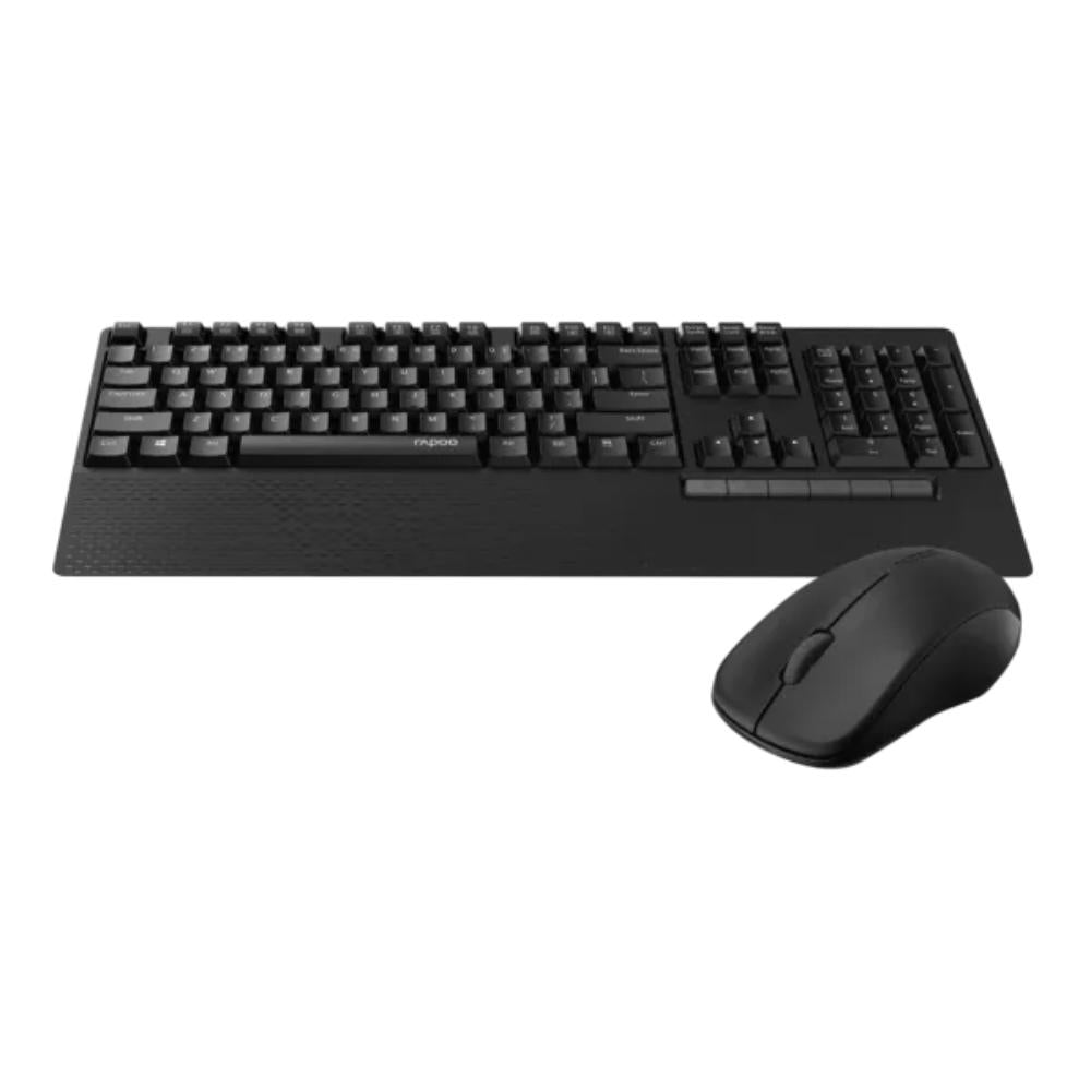 RAPOO X1960 Wireless Desktop Set | 2.4GHz | Full-Size Keyboard | Multimedia Hotkeys | 1000 DPI Mouse | 12-Month Battery