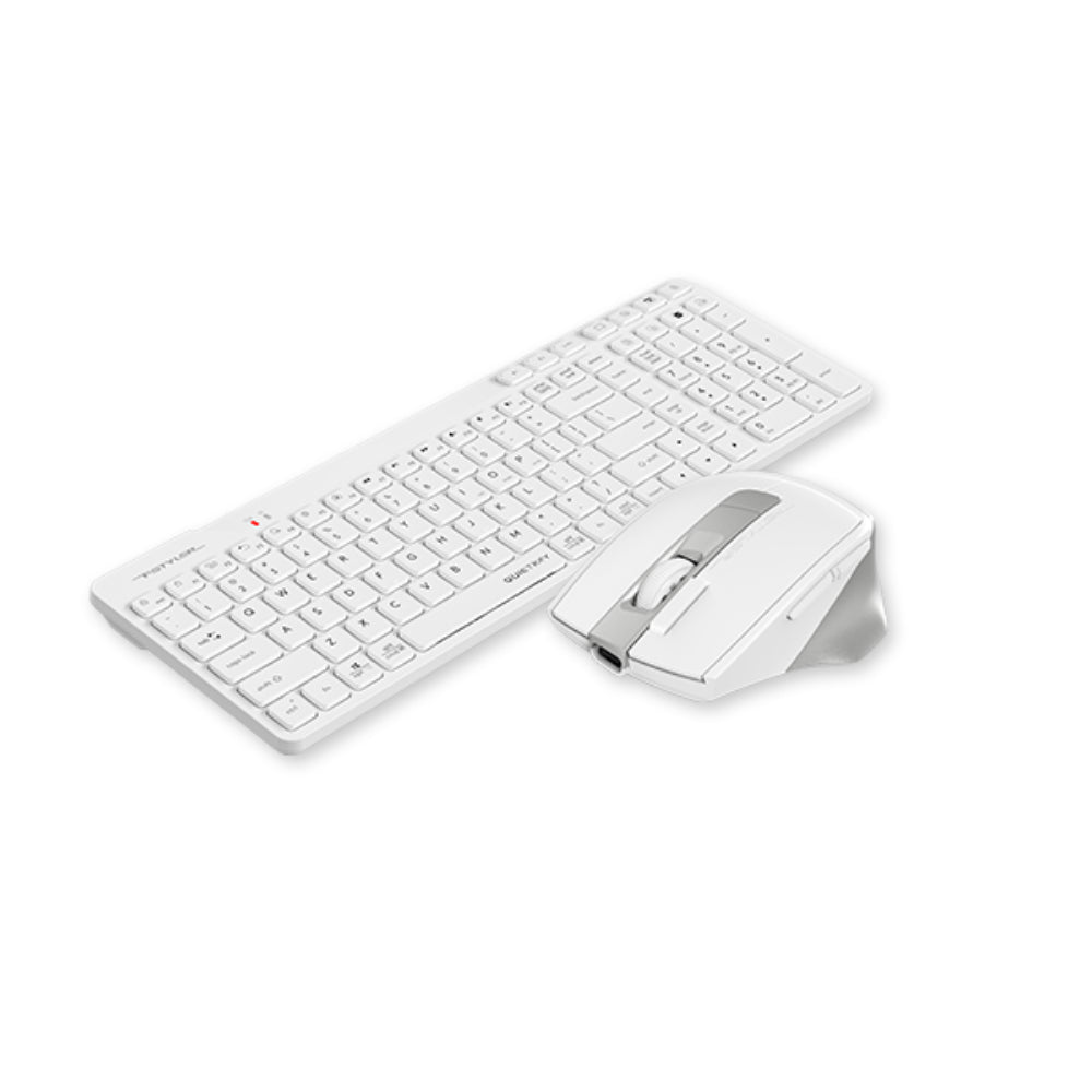 A4Tech FB2800C Air2 Fstyler | Dual Mode Wireless Keyboard & Mouse Combo, Bluetooth + 2.4G, Rechargeable