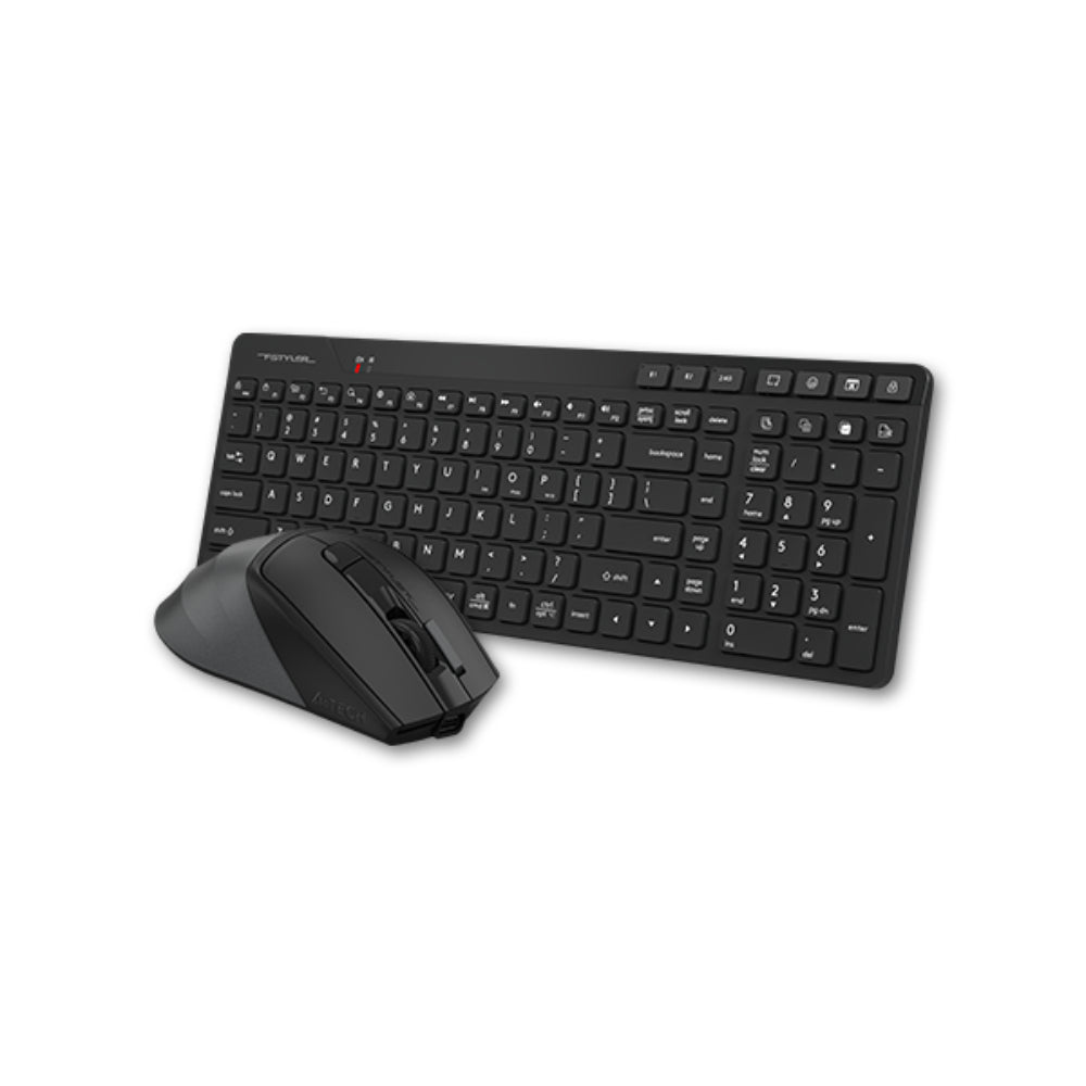A4Tech FB2800C Air2 Fstyler | Dual Mode Wireless Keyboard & Mouse Combo, Bluetooth + 2.4G, Rechargeable