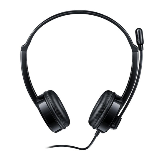 Rapoo H120 Wired Stereo Headset | USB & 3.5mm Connectivity | Noise-Reduction Microphone | Adjustable Headband