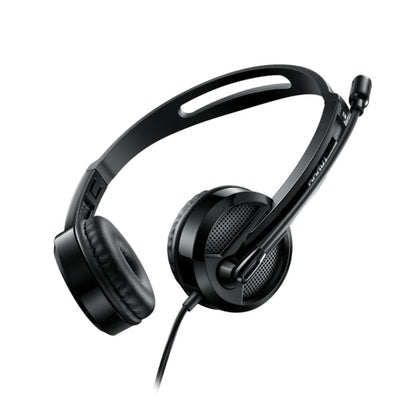 Rapoo H120 Wired Stereo Headset | USB & 3.5mm Connectivity | Noise-Reduction Microphone | Adjustable Headband