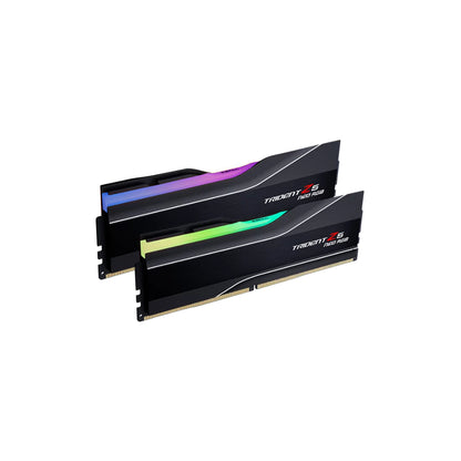 G Skill Trident Z5 RGB DDR5 Desktop Memory | 32GB (2x16GB) Kit | 6000MT/s | CL36-36-36-96 | 1.35V | Intel XMP | Metallic Silver / Matte Black / Matte White