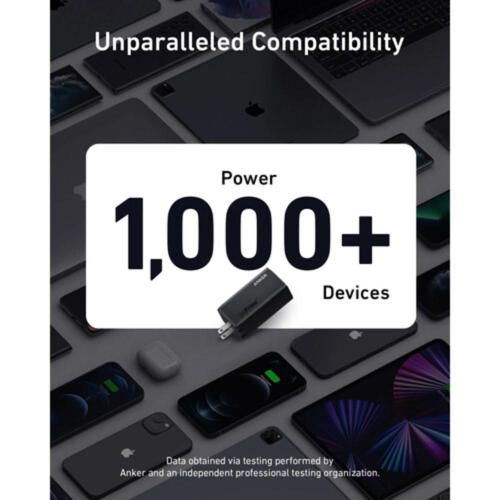 Anker 737 Charger A2148 | GaNPrime 120W Fast Charger | 3-Port USB-C & USB-A Wall Charger