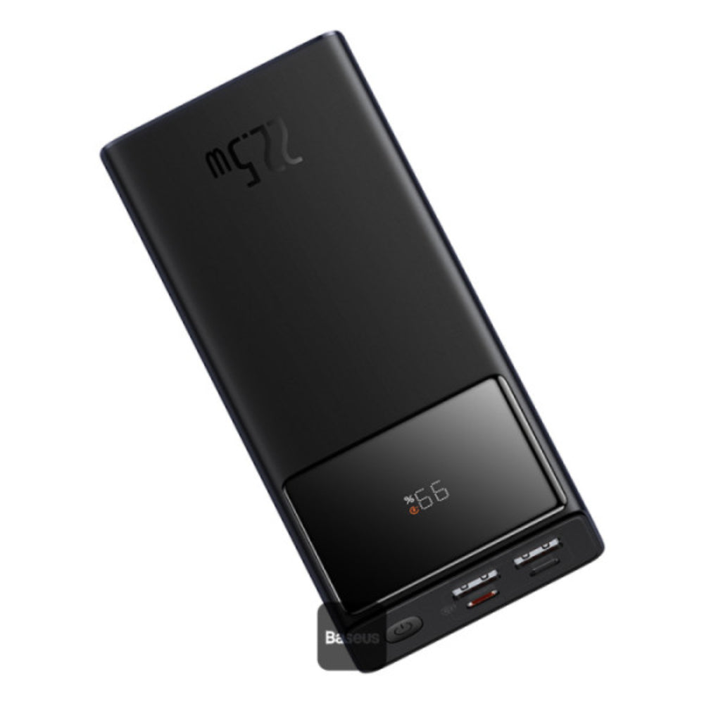 BASEUS Star‑Lord Digital Display Fast Charge Power Bank – 20000mAh 22.5W Black (Overseas Edition) (Includes: Baseus Simple Series Charging Cable USB to Type‑C 3A 0.3m Black)