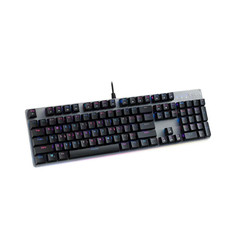 Rapoo V520 Mechanical Gaming Keyboard | Full Size 104 Keys | RGB Backlit | Optical Switches | Anti-Ghosting