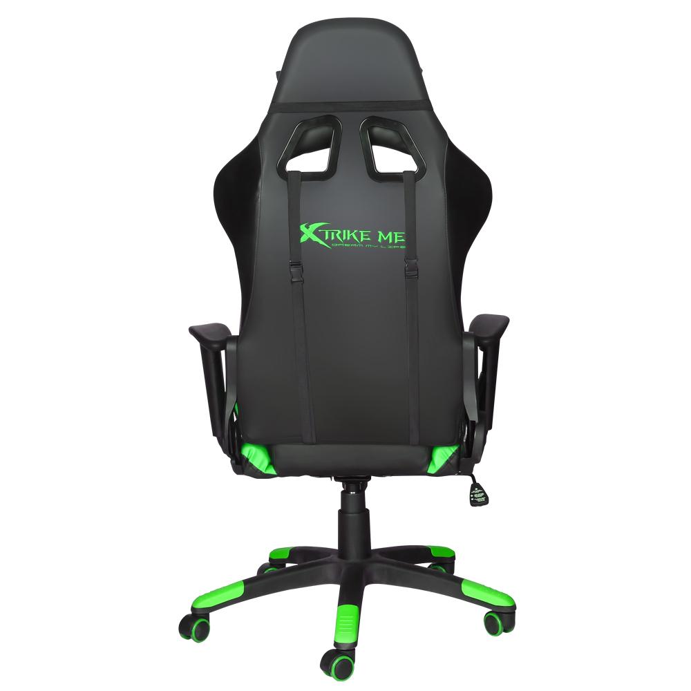 Xtrike-Me GC-905 Ergonomic Adjustable Gaming Chair | Reclining Design | PVC & PU | Iron & Nylon Construction | Cushion & Caster Wheels