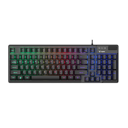 Rapoo V125S 4-in-1 Gaming Set | Gaming Keyboard, RGB Mouse, LED Headset & Mouse Pad | Wired | Black