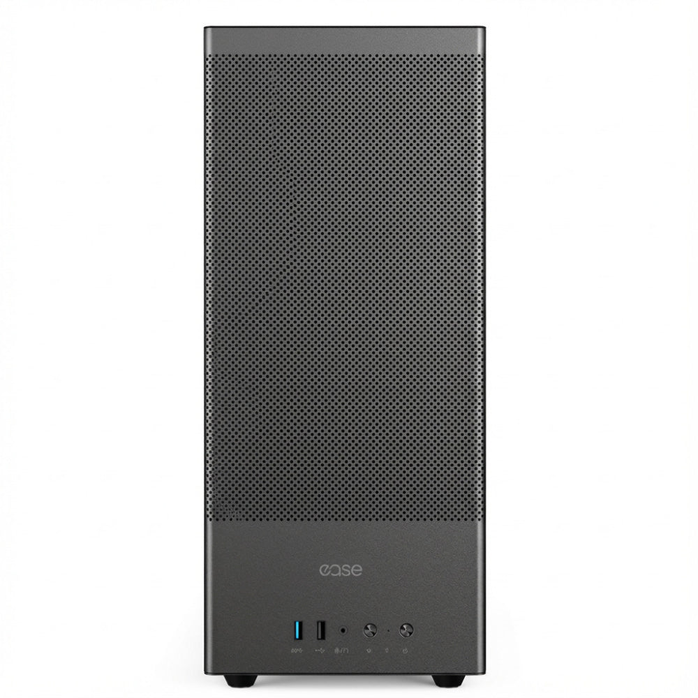 Ease EC120 Mesh & Tempered Glass | ARGB Mid Tower Case | 3 Pre-installed ARGB Fans | Screw-less Tempered Glass Panel