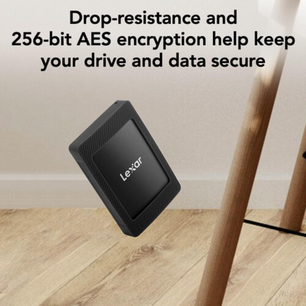 Lexar® SL500 Portable SSD with Magnetic Set | Up to 2000MB/s Read | USB 3.2 Gen 2x2 | MagSafe-Compatible Portable SSD