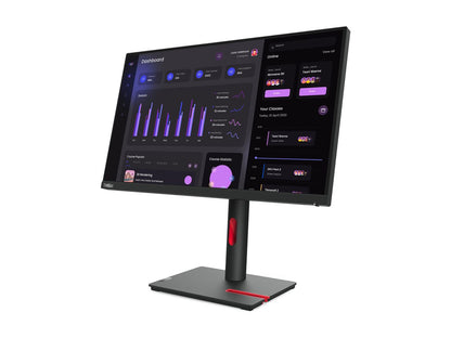 Lenovo ThinkVision T24i-30 24" LED Monitor | FHD 1920x1080 | IPS | Anti-Glare | HDMI, DP, VGA | Height Adjustable | USB Hub | 3Y