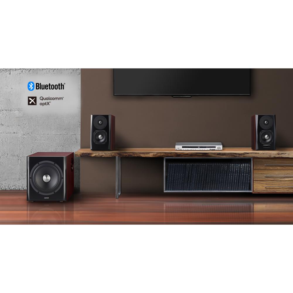 Edifier S350DB 2.1 Bookshelf Speaker System | 150W RMS | Bluetooth aptX | Optical & Coaxial | 8" Subwoofer