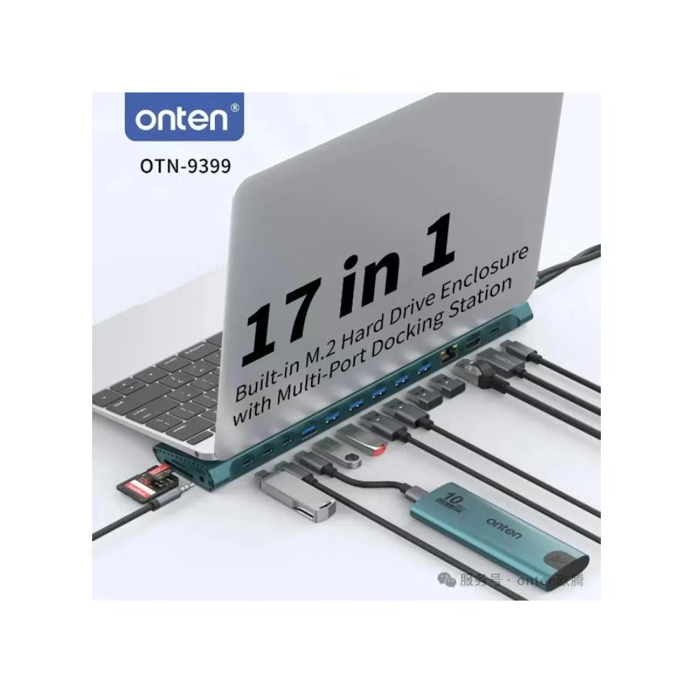 ONTEN OTN-9399 17-in-1 USB-C Hub | Ultimate All-in-One Connectivity Solution