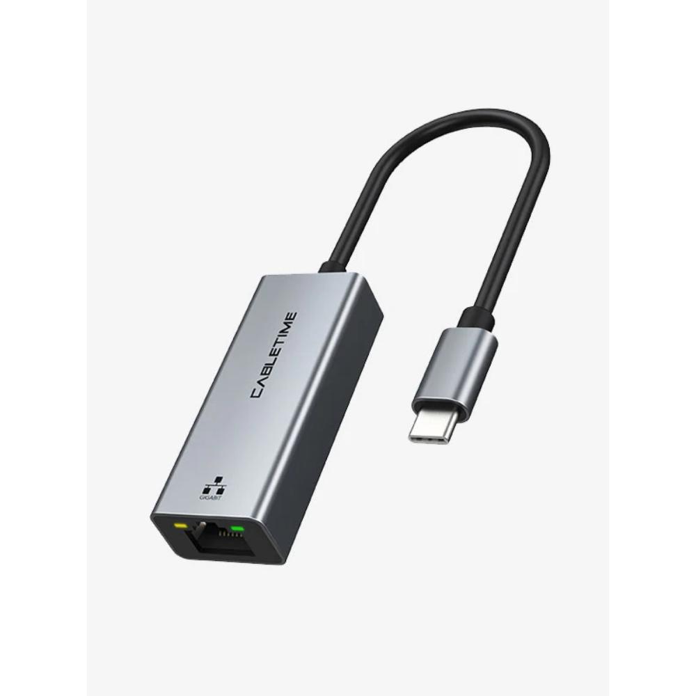 CABLETIME CB51G USB-C to RJ45 Ethernet Adapter | 1Gbps LAN | Thunderbolt 3/4 Compatible | USB-C to Gigabit Network Converter