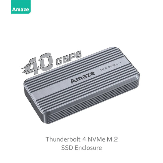 Amaze A227 | Thunderbolt 4 M.2 NVMe SSD Enclosure | Ultra-Fast 40Gbps | Premium Aluminum Build