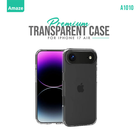 Amaze A1010 Premium Transparent Case | Soft Silicon Back Cover | Shock Absorption | Anti-Yellowing | Slim Fit | For iPhone 17&nbsp;