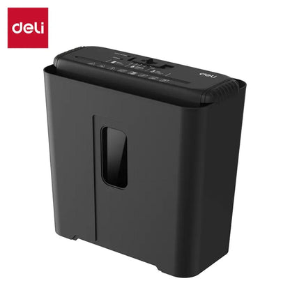 Deli ET102SC Strip-Cut Paper Shredder | 6-Sheet Capacity | 12L Bin | Compact Office Shredding Machine