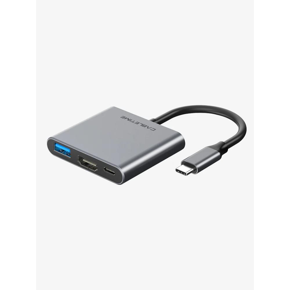 CABLETIME CB42G 3-in-1 USB-C Hub | HDMI 4K | USB 3.0 | PD 100W | Portable Adapter