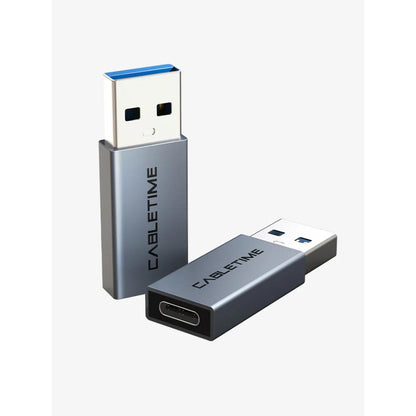 CABLETIME CP77G | USB 3.0 A Male to USB-C Female OTG Adapter | 5Gbps Data Transfer