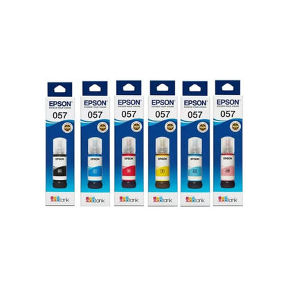 Epson 057 Ink Bottle 6-Color Pack Set | For Epson L8050 & L18050 Photo Printers