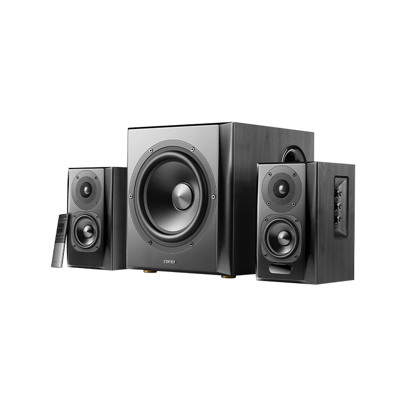 Edifier S351DB Bluetooth Bookshelf Speakers with Subwoofer | 150W RMS, Bluetooth, Wooden Enclosure