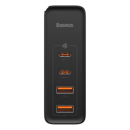 Baseus GaN2 Pro Series | Quick Charger | 2 × USB-C PD + 2 × USB-A QC | 100W Total Output | GaN2 Technology | CN Plug | Black | For Laptops, Tablets, Phones, USB-C & USB-A Accessories