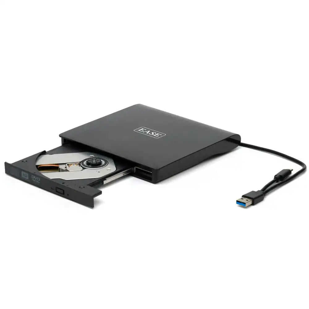 Ease Mobile External DVD Writer | Portable USB Optical Drive for Movies, Music, Data & More