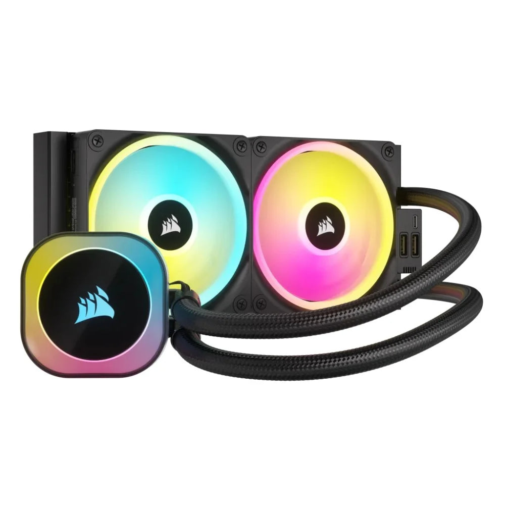 Corsair iCUE LINK H100i RGB 240mm AIO Liquid CPU Cooler | Smart Cooling with Simplified Cable Management
