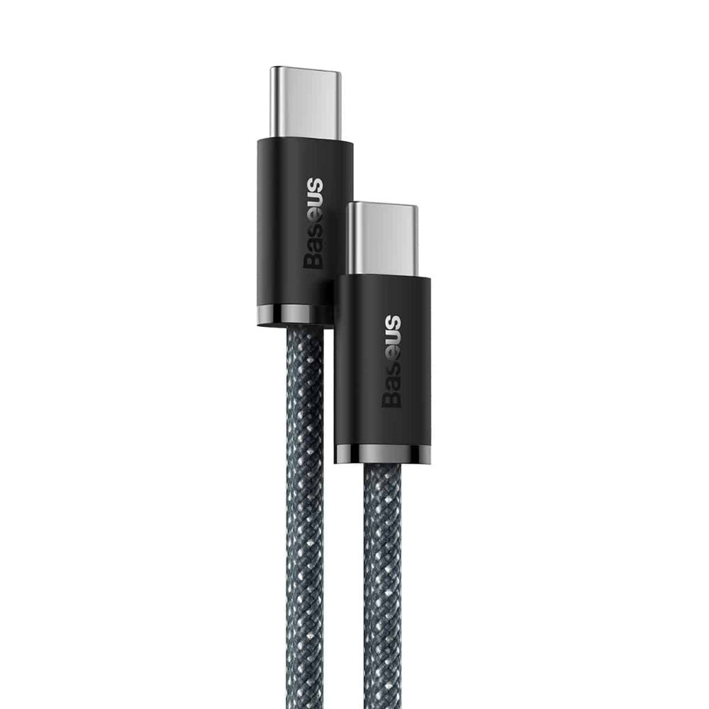 Baseus Dynamic Series | USB-C to USB-C Cable | 100W PD Fast Charging | 480Mbps Data | Braided | E-Marker Chip | 1 Meter / 2 Meter | Black | For Laptops, Tablets, USB-C Phones, Power Banks