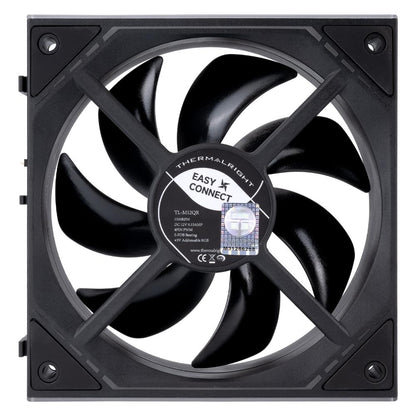 Thermalright TL-M12QR X3 120mm ARGB Fan Black & White | 3-Pack | 1500RPM PWM | 47.6 CFM | 1.31mm H₂O | 5V ARGB | S-FDB