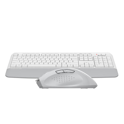 A4Tech FG2500S Plus Fstyler | 2.4G Wireless Keyboard & Mouse Combo, Silent Click, Ergonomic Design
