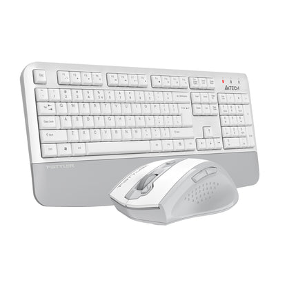 A4Tech FG2500S Plus Fstyler | 2.4G Wireless Keyboard & Mouse Combo, Silent Click, Ergonomic Design