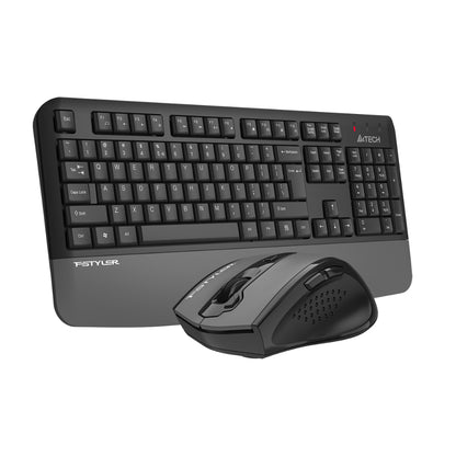 A4Tech FG2500S Plus Fstyler | 2.4G Wireless Keyboard & Mouse Combo, Silent Click, Ergonomic Design