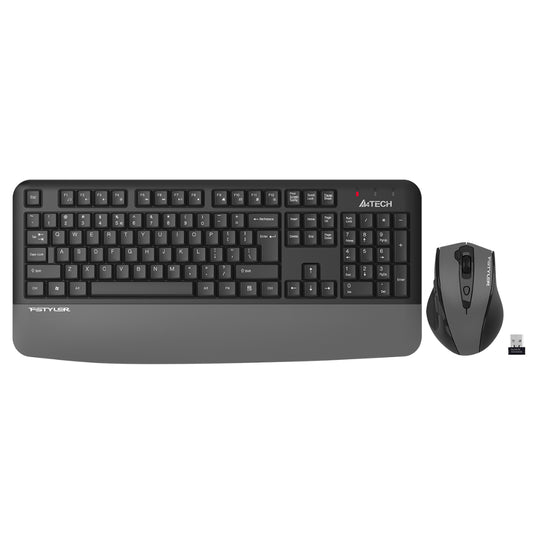 A4Tech FG2500S Plus Fstyler | 2.4G Wireless Keyboard & Mouse Combo, Silent Click, Ergonomic Design