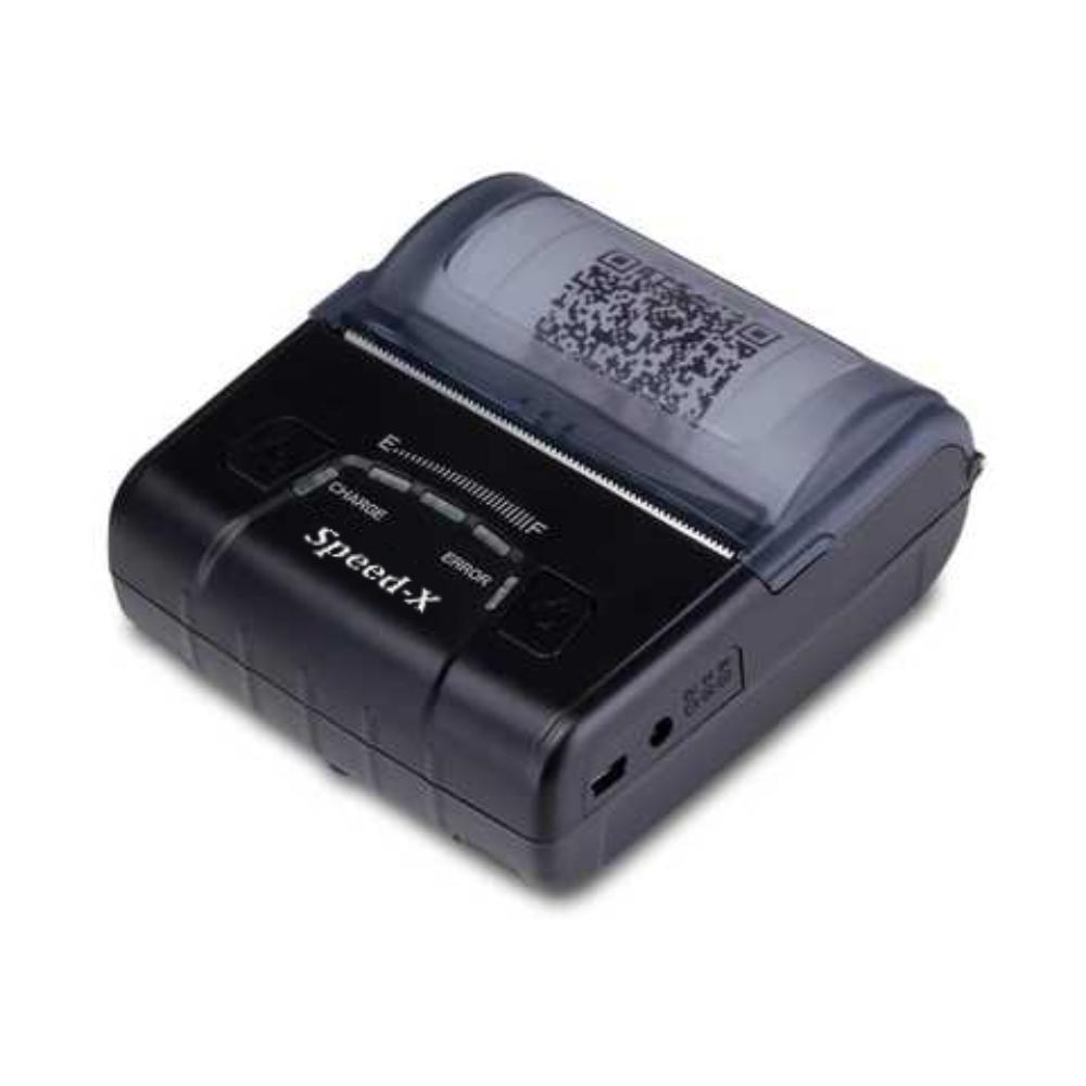 Speed-X BT600M | Mini Portable Bluetooth + USB Thermal Printer (80mm) | Lightweight, High-Speed, Smart Power Saving