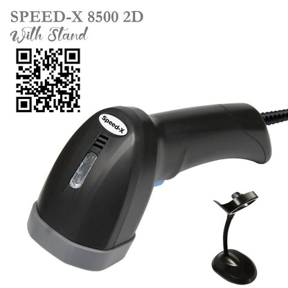 Speed-X 8500 | 2D Wired CMOS Handheld Barcode Scanner | USB Plug-and-Play | Fast & Accurate 1D/2D Decoding | Durable Lightweight Design