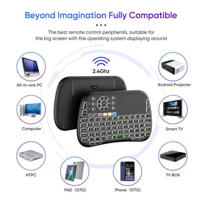 M9 Bluetooth Mini Wireless Keyboard 7 Backlit 2.4G Air Mouse Remote Touchpad