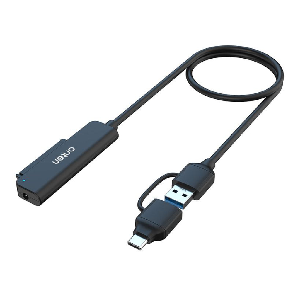 Onten OTNUCA311 | USB-C + USB 3.0 to SATA Adapter | 5Gbps Transfer | UASP  Support | Plug & Play | For 2.5" SATA SSDs/HDDs | For Windows, macOS, Linux