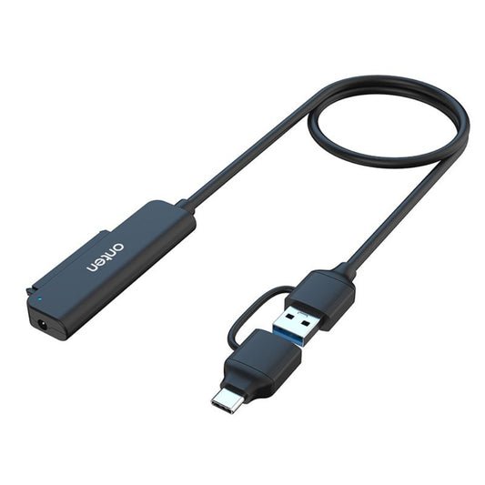 Onten OTNUCA311 | USB-C + USB 3.0 to SATA Adapter | 5Gbps Transfer | UASP Support | Plug & Play | For 2.5" SATA SSDs/HDDs | For Windows, macOS, Linux