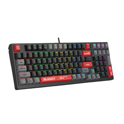 Bloody S98 BLMS Mechanical Gaming Keyboard | 80% (98 Keys), RGB, Hot-Swappable, USB, US Layout