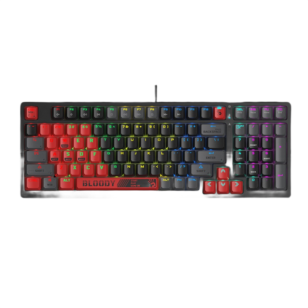 Bloody S98 BLMS Mechanical Gaming Keyboard | 80% (98 Keys), RGB, Hot-Swappable, USB, US Layout