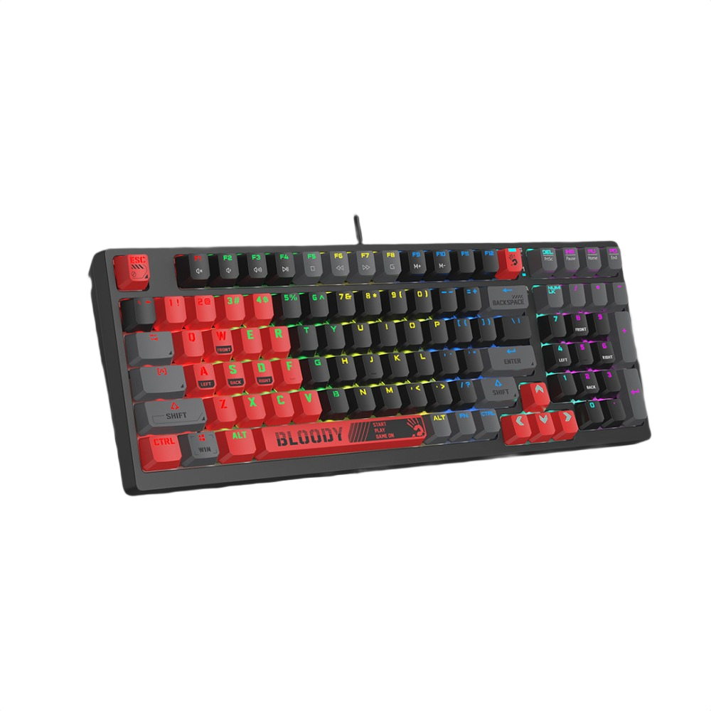 Bloody S98 BLMS Mechanical Gaming Keyboard | 80% (98 Keys), RGB, Hot-Swappable, USB, US Layout