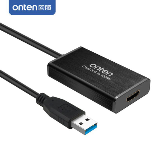 Onten 5202 | USB 3.0 to HDMI Adapter | 1080p@60Hz | Mirror & Extend Mode | Plug & Play | For Laptops, PCs, Monitors, Projectors, TVs