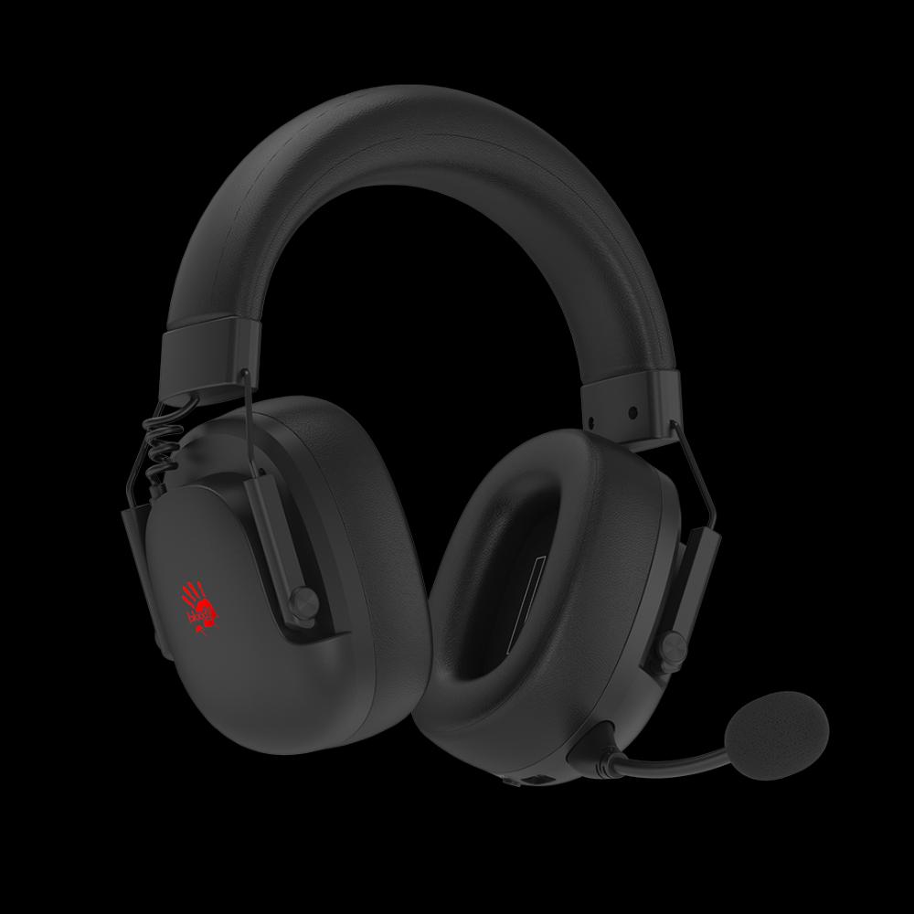 Bloody GR585 Wireless Gaming Headset | 2.4GHz + Bluetooth 5.3 | 50mm Drivers | 80H Playtime | 7-Color Backlit | 3.5mm Wired