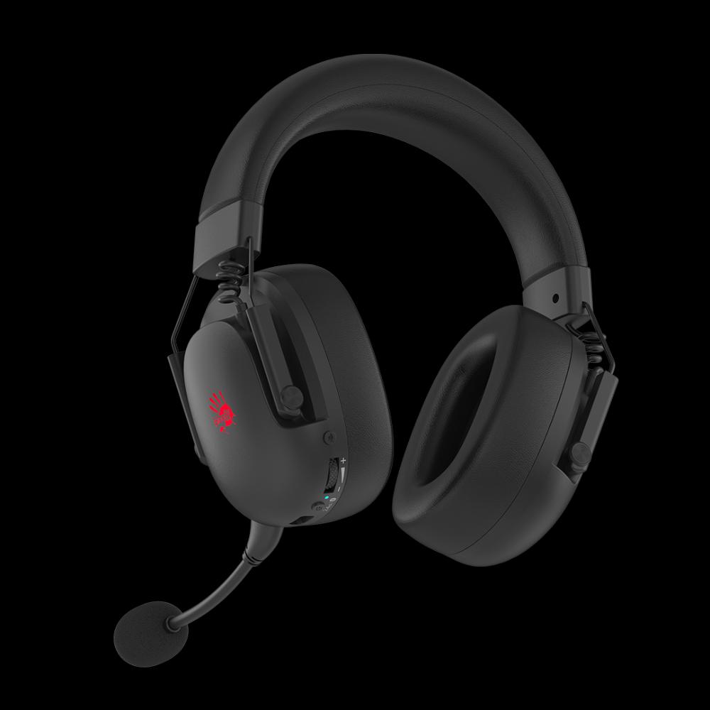 Bloody GR585 Wireless Gaming Headset | 2.4GHz + Bluetooth 5.3 | 50mm Drivers | 80H Playtime | 7-Color Backlit | 3.5mm Wired