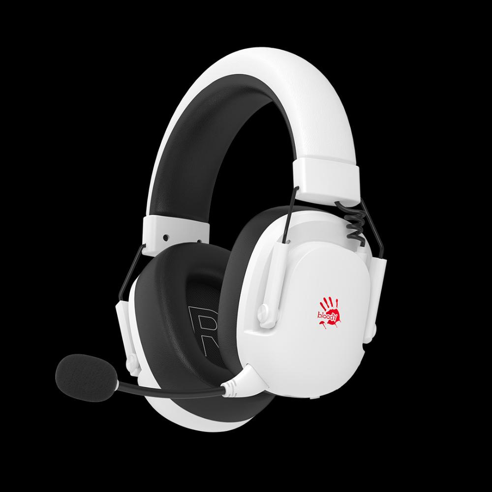 Bloody GR585 Wireless Gaming Headset | 2.4GHz + Bluetooth 5.3 | 50mm Drivers | 80H Playtime | 7-Color Backlit | 3.5mm Wired