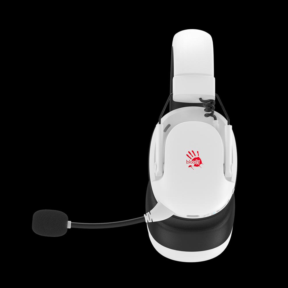 Bloody GR585 Wireless Gaming Headset | 2.4GHz + Bluetooth 5.3 | 50mm Drivers | 80H Playtime | 7-Color Backlit | 3.5mm Wired