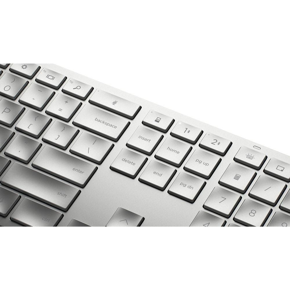 HP 970 Programmable Wireless Keyboard | Multi-Device Bluetooth & 2.4GHz, Smart Backlight, 20+ Programmable Keys