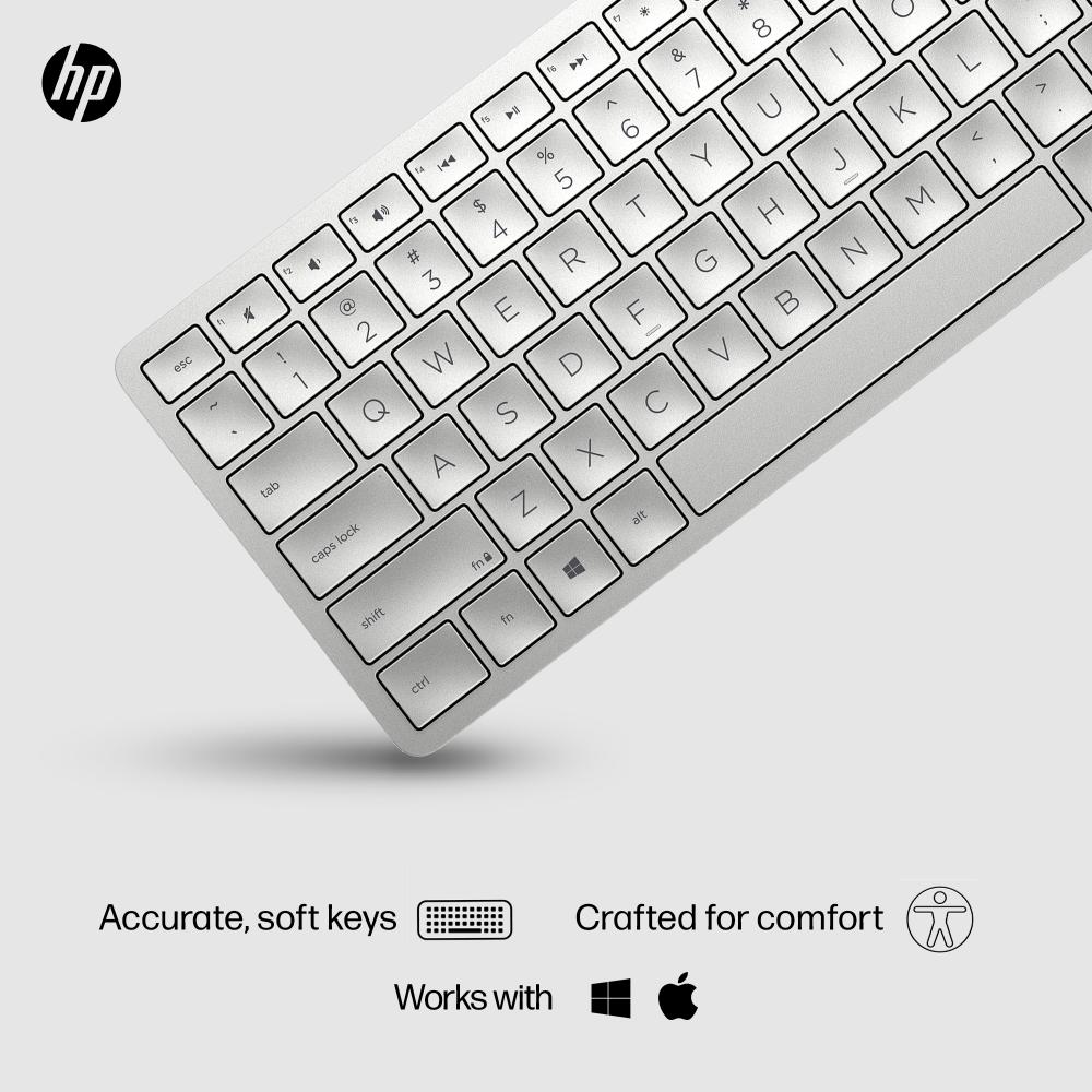 HP 970 Programmable Wireless Keyboard | Multi-Device Bluetooth & 2.4GHz, Smart Backlight, 20+ Programmable Keys