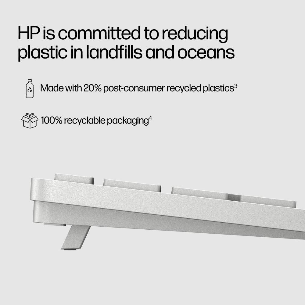 HP 970 Programmable Wireless Keyboard | Multi-Device Bluetooth & 2.4GHz, Smart Backlight, 20+ Programmable Keys