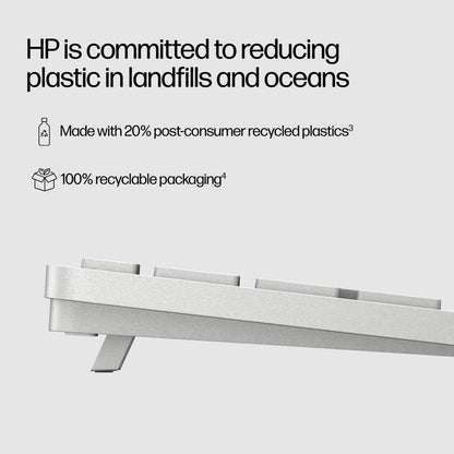 HP 970 Programmable Wireless Keyboard | Multi-Device Bluetooth & 2.4GHz, Smart Backlight, 20+ Programmable Keys